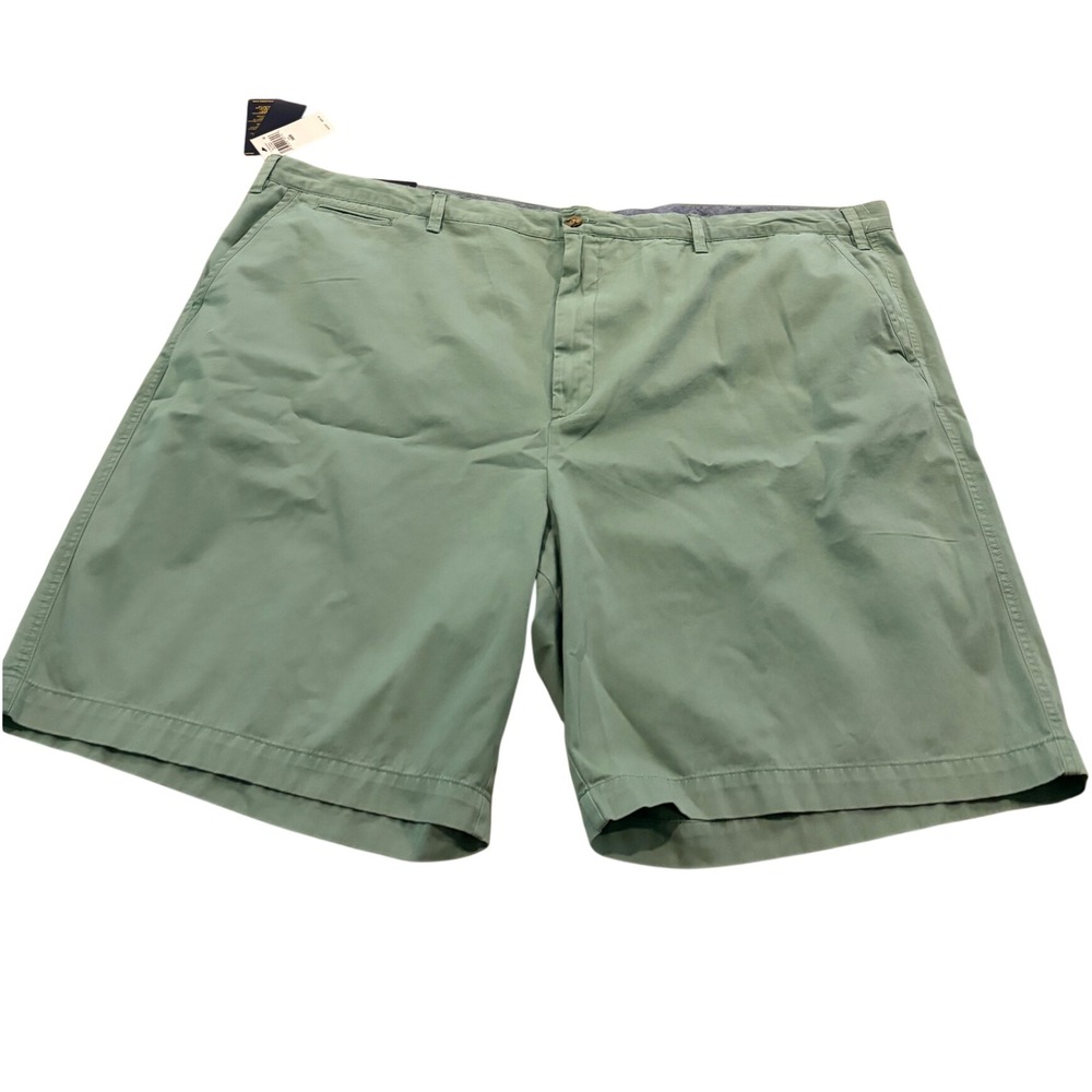 Polo Ralph Lauren Mens 56B Green Classic Fit Chino Shorts Big Flat Front 9" NWT